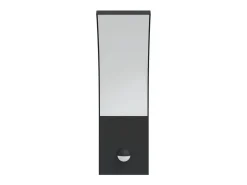 Lámparas de pared LED exterior con sensor 2 uds aluminio negro ES134150