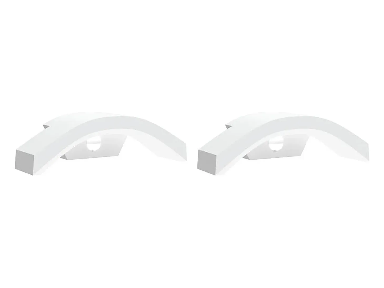 Lámparas de pared LED exterior con sensor 2 uds aluminio blanco ES415522