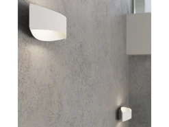 Lámparas de pared Litim moderno de acero - 1 fuentes luminosas 3000K - L.12 x A.12 cm - blanco