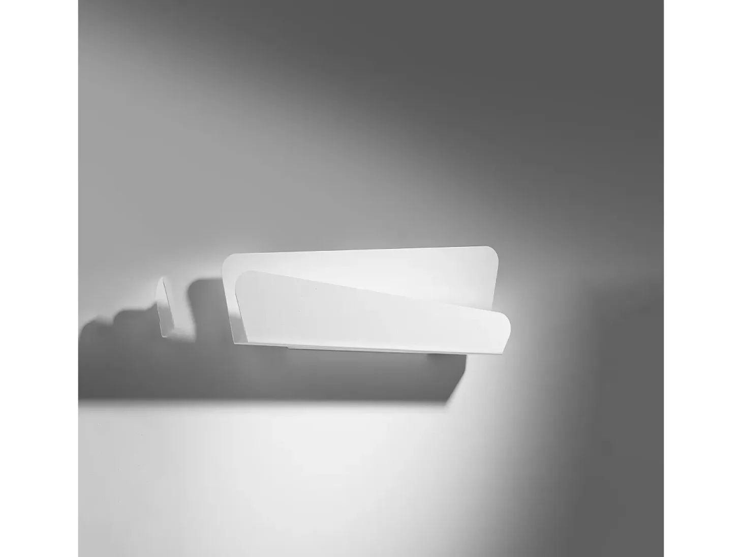 Lámparas de pared Lumivea moderno de acero - 2 fuentes luminosas 3000K - L.40 x A.15 cm - blanco