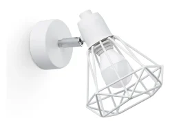 Lámparas de pared Lunova moderno de acero - 1 fuentes luminosas 4000K - L.18 x A.18 cm - blanco