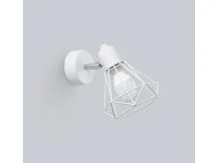 Lámparas de pared Lunova moderno de acero - 1 fuentes luminosas 3000K - L.18 x A.18 cm - blanco