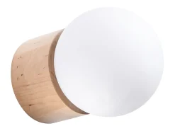 Lámparas de pared Lust moderno de madera - 1 fuentes luminosas 3000K - L.12 x A.12 cm - madera natural