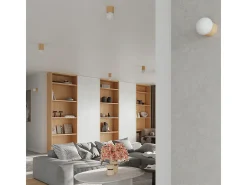 Lámparas de pared Lust moderno de madera - 1 fuentes luminosas 3000K - L.12 x A.12 cm - madera natural