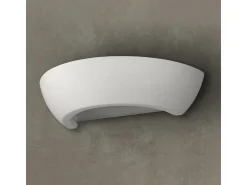 Lámparas de pared Luxis moderno de cerámica/vidrio - 1 fuentes luminosas 3000K - L.34 x A.8 cm - blanco