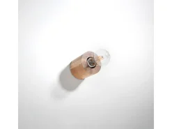 Lámparas de pared Nalvado escandinavo de madera - 1 fuentes luminosas 3000K - L.10 x A.10 cm - madera natural