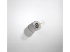 Lámparas de pared Nalvado industrial de concreto - 1 fuentes luminosas 3000K - L.10 x A.10 cm - gris