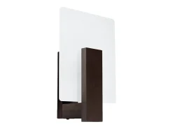 Lámparas de pared Nappo escandinavo de madera/vidrio - 1 fuentes luminosas 3000K - L.16 x A.30,5 cm - wengué