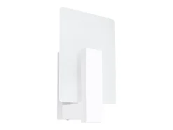 Lámparas de pared Nappo escandinavo de madera/vidrio - 1 fuentes luminosas 3000K - L.16 x A.30,5 cm - blanco