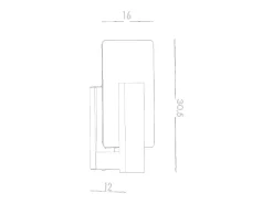 Lámparas de pared Nappo escandinavo de madera/vidrio - 1 fuentes luminosas 4000K - L.16 x A.30,5 cm - madera natural