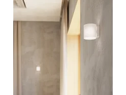 Lámparas de pared Novici moderno de vaso - 1 fuentes luminosas 4000K - L.10 x A.10 cm - blanco