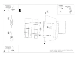 Lámparas de pared Nutiq moderno de acero - 1 fuentes luminosas 4000K - L.6 x A.15 cm - blanco
