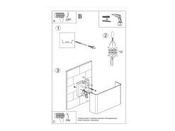 Lámparas de pared Overaqua moderno de acero - 2 fuentes luminosas 4000K - L.25 x A.15 cm - blanco