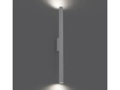 Lámparas De Pared Pastelo Moderno De Acero - 2 Fuentes Luminosas - L.2,5 X A.50 Cm - Blanco