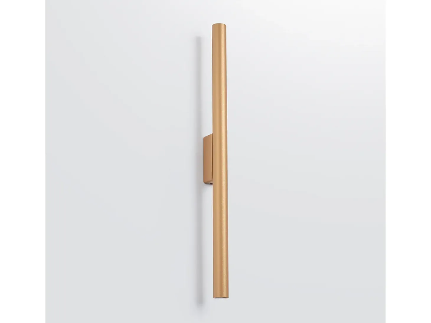Lámparas De Pared Pastelo Moderno De Acero - 2 Fuentes Luminosas - L.2,5 X A.50 Cm - Dorado