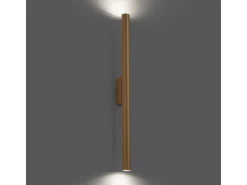 Lámparas De Pared Pastelo Moderno De Acero - 2 Fuentes Luminosas - L.2,5 X A.50 Cm - Dorado