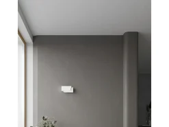 Lámparas De Pared Piegare Moderno De Acero - 1 Fuentes Luminosas - L.20 X A.10 Cm - Blanco