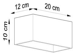 Lámparas de pared Quadx maxi moderno de aluminio - 2 fuentes luminosas 4000K - L.20 x A.10 cm - negro