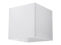 Lámparas de pared Quadx moderno de aluminio - 1 fuentes luminosas 3000K - L.10 x A.10 cm - blanco