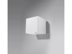 Lámparas de pared Quadx moderno de aluminio - 1 fuentes luminosas 3000K - L.10 x A.10 cm - blanco