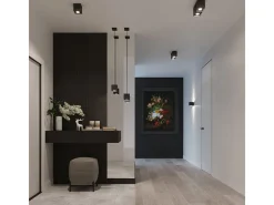 Lámparas de pared Quadx moderno de aluminio - 1 fuentes luminosas 4000K - L.10 x A.10 cm - negro
