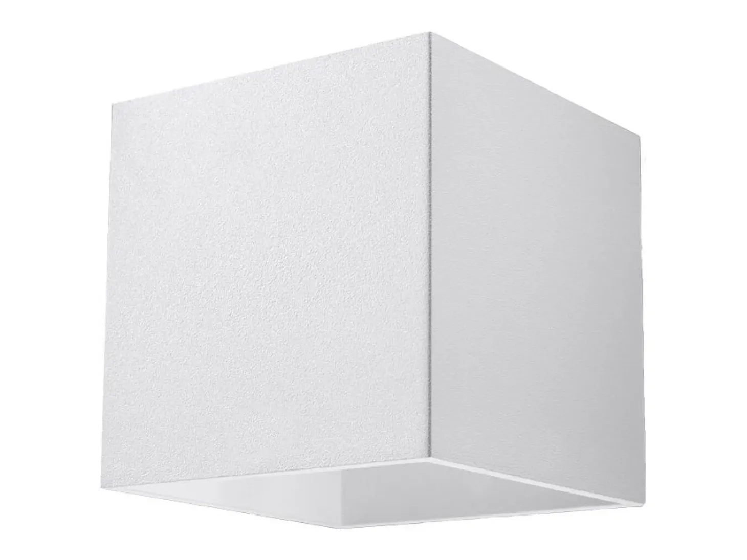 Lámparas de pared Quadx moderno de aluminio - 1 fuentes luminosas 4000K - L.10 x A.10 cm - blanco