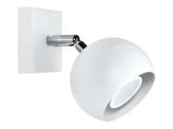 Lámparas de pared Rayis moderno de acero - 1 fuentes luminosas 4000K - L.10 x A.10 cm - blanco