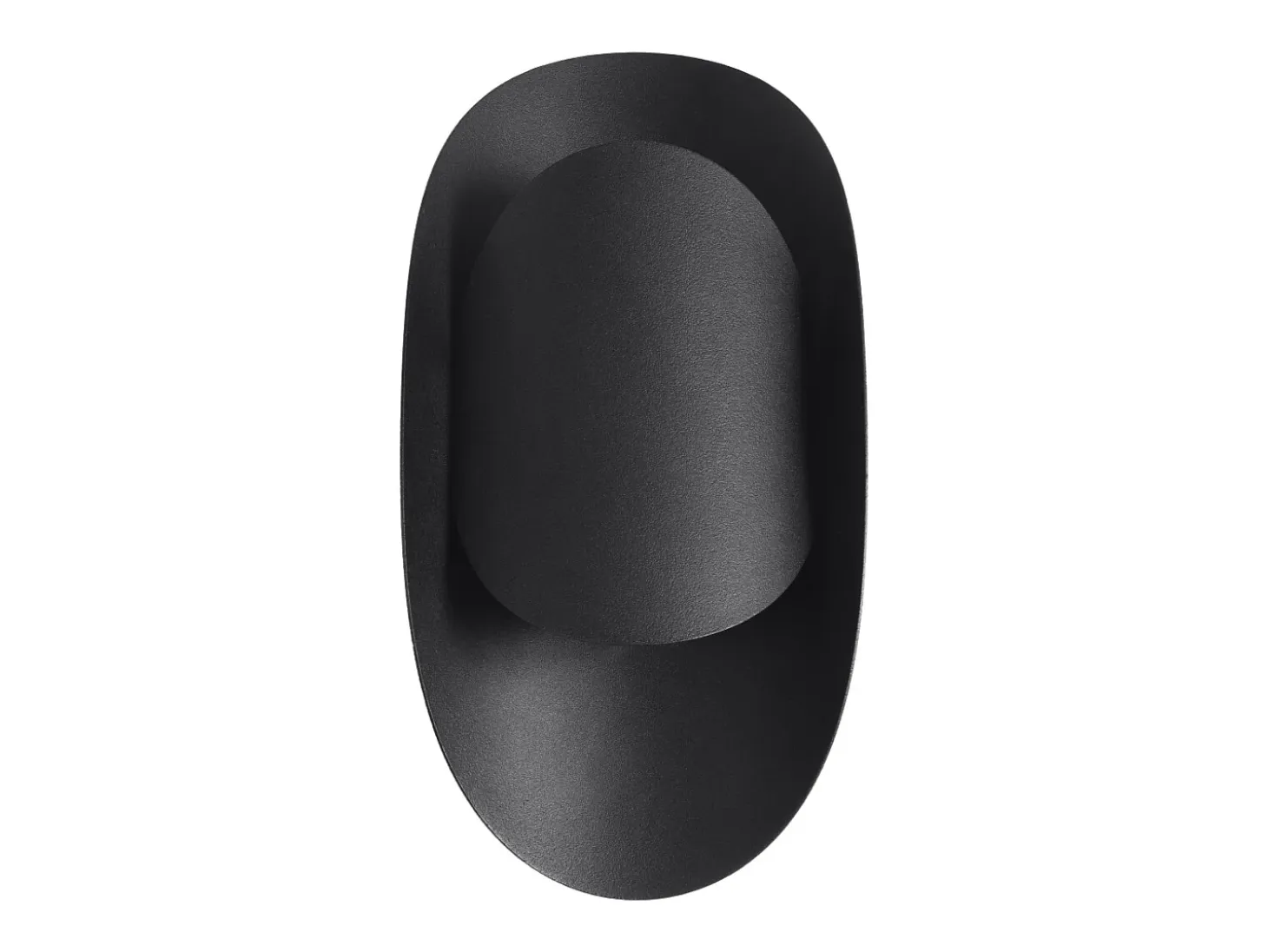 Lámparas de pared Revon moderno de acero - 1 fuentes luminosas 4000K - L.13 x A.30 cm - negro