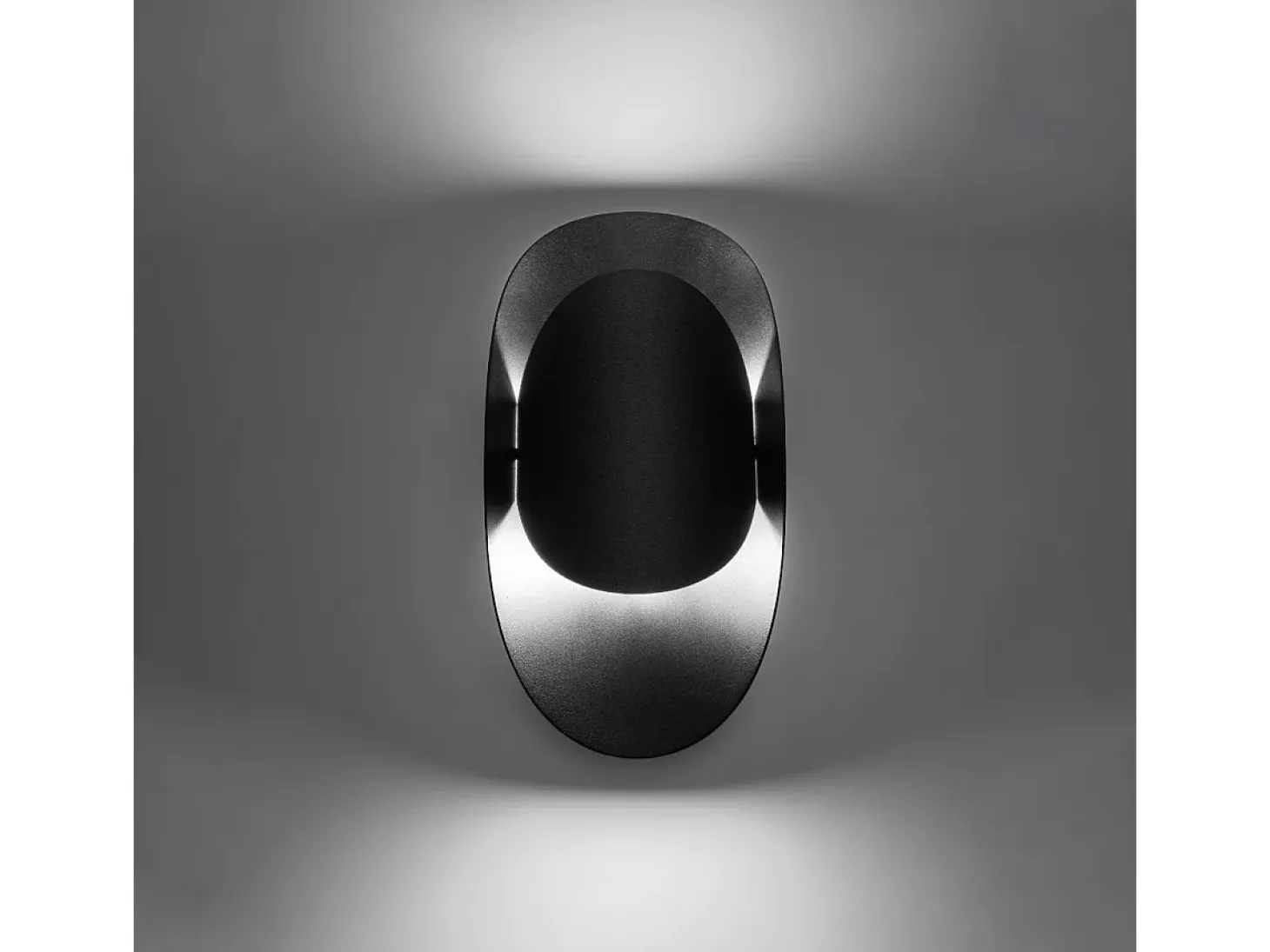 Lámparas de pared Revon moderno de acero - 1 fuentes luminosas 4000K - L.13 x A.30 cm - negro