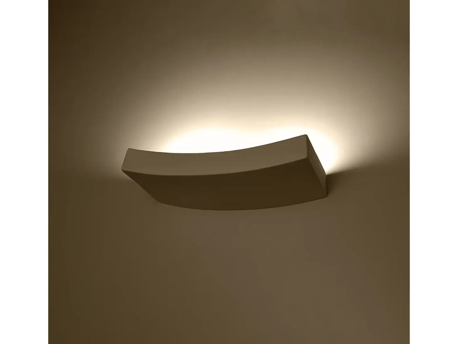 Lámparas de pared Shira moderno de cerámica - 2 fuentes luminosas 4000K - L.36 x A.4,5 cm - blanco