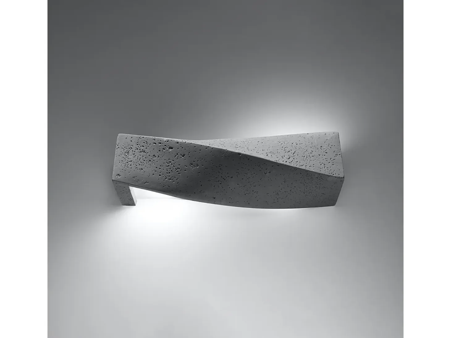 Lámparas de pared Sigmonix moderno de concreto - 2 fuentes luminosas 4000K - L.42 x A.14 cm - gris