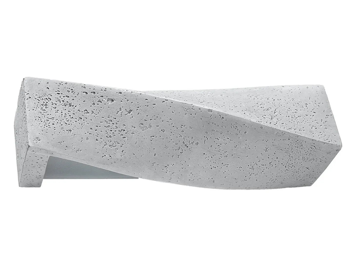 Lámparas de pared Sigmonix moderno de concreto - 2 fuentes luminosas 4000K - L.42 x A.14 cm - gris