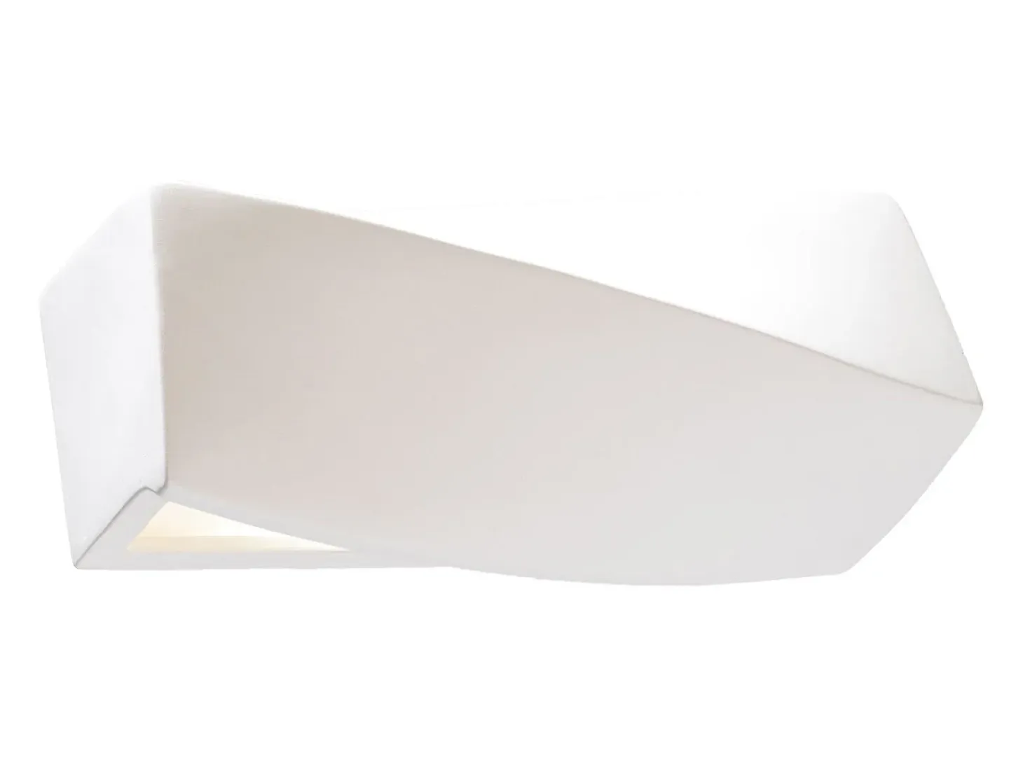 Lámparas de pared Sigmonix mini moderno de cerámica/vidrio - 1 fuentes luminosas 4000K - L.35 x A.12 cm - blanco