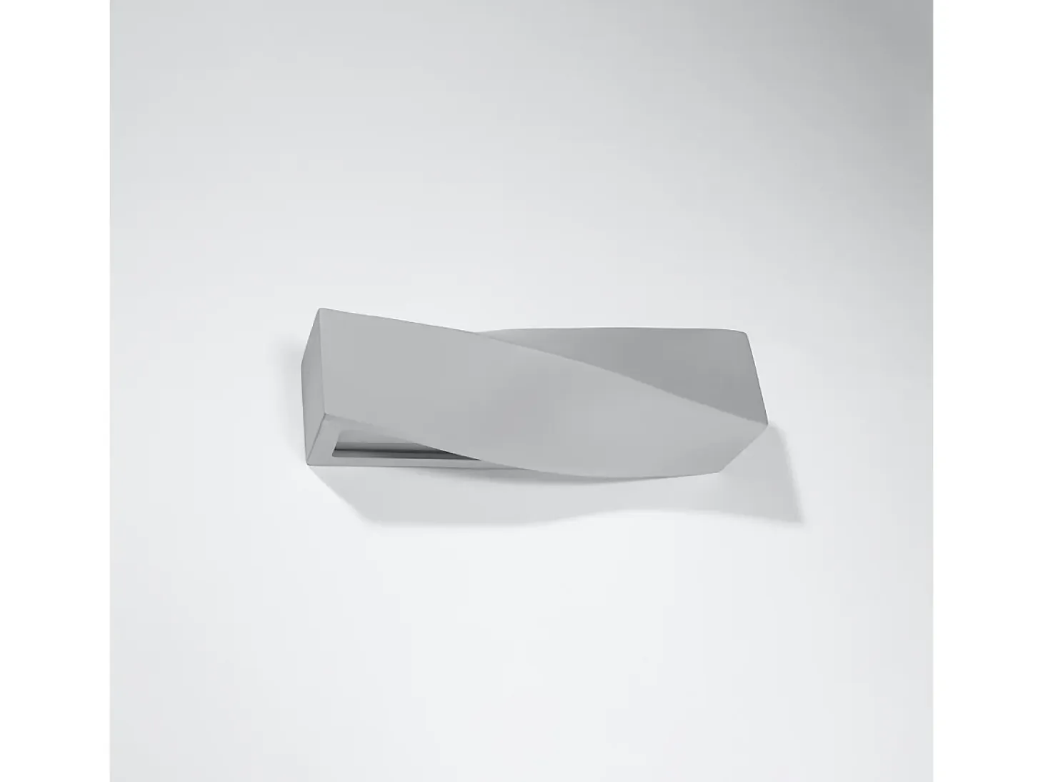 Lámparas de pared Sigmonix moderno de cerámica/vidrio - 1 fuentes luminosas 3000K - L.42 x A.14 cm - gris