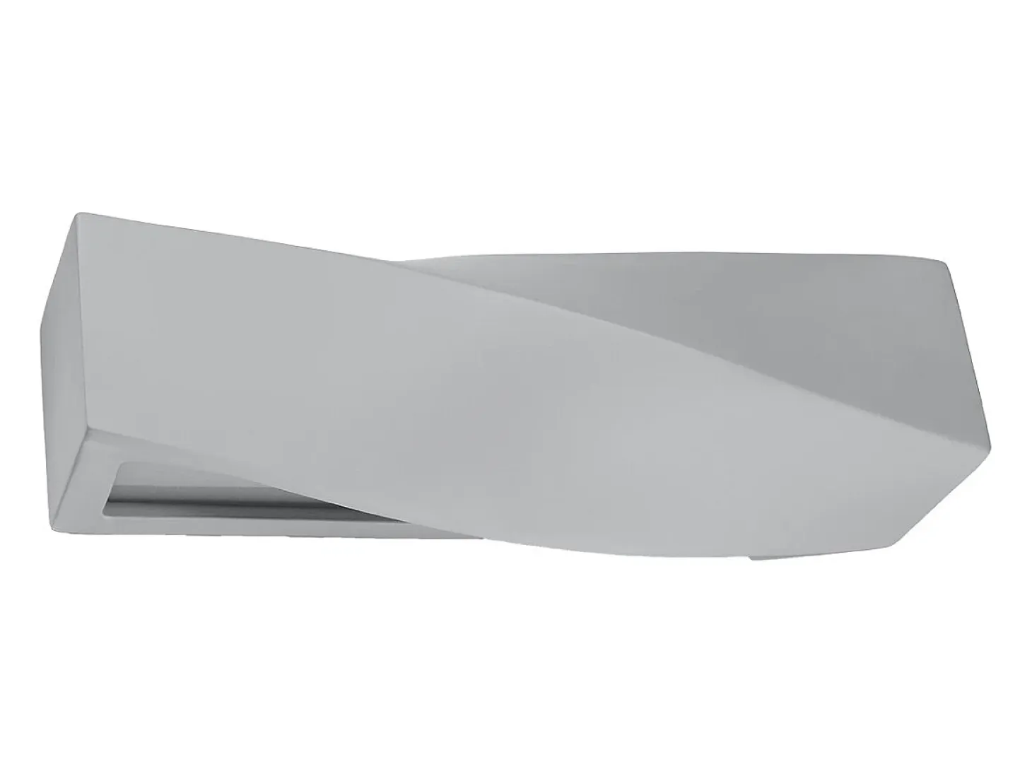 Lámparas de pared Sigmonix moderno de cerámica/vidrio - 1 fuentes luminosas 3000K - L.42 x A.14 cm - gris