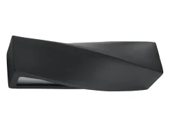 Lámparas de pared Sigmonix moderno de cerámica/vidrio - 1 fuentes luminosas 3000K - L.42 x A.14 cm - negro