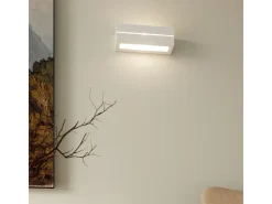 Lámparas de pared Solara line moderno de cerámica - 1 fuentes luminosas 3000K - L.32,5 x A.9,5 cm - blanco