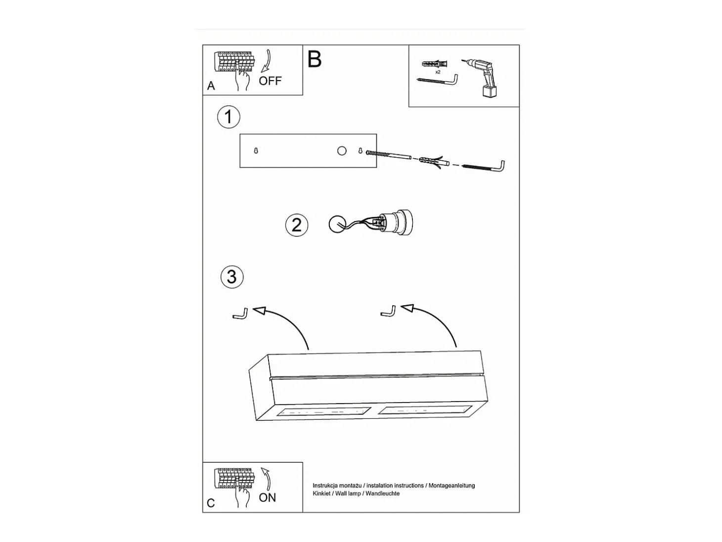 Lámparas de pared Solara line moderno de cerámica - 1 fuentes luminosas 3000K - L.32,5 x A.9,5 cm - blanco