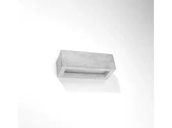 Lámparas de pared Solara moderno de hormigón/vidrio - 1 fuentes luminosas 3000K - L.30 x A.10 cm - gris