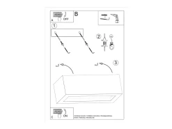 Lámparas de pared Solara moderno de hormigón/vidrio - 1 fuentes luminosas 4000K - L.30 x A.10 cm - gris
