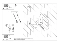 Lámparas de pared Solutix moderno de acero/PVC - 2 fuentes luminosas 3000K - L.40 x A.15 cm - blanco