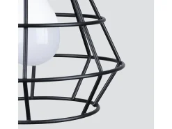 Lámparas De Pared Suba Industrial De Acero - 1 Fuentes Luminosas - L.15 X A.23 Cm - Negro