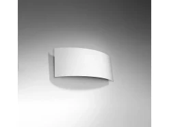 Lámparas de pared Terrium moderno de acero - 2 fuentes luminosas 3000K - L.34 x A.14 cm - blanco