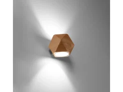 Lámparas de pared Timberix escandinavo de madera - 1 fuentes luminosas 4000K - L.12 x A.12 cm - madera natural