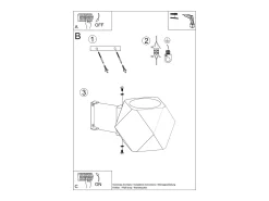 Lámparas de pared Timberix escandinavo de madera - 1 fuentes luminosas 4000K - L.12 x A.12 cm - madera natural