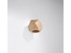 Lámparas de pared Timberix escandinavo de madera - 1 fuentes luminosas 3000K - L.12 x A.12 cm - madera natural
