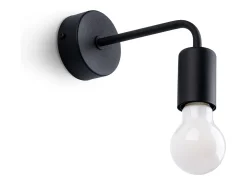 Lámparas de pared Torah moderno de acero - 1 fuentes luminosas 3000K - L.19 x A.14,5 cm - negro