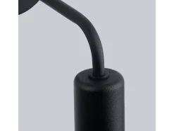 Lámparas de pared Torah moderno de acero - 1 fuentes luminosas 4000K - L.19 x A.14,5 cm - negro