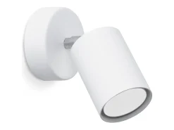 Lámparas de pared Torim minimalista de acero - 1 fuentes luminosas 4000K - L.8 x A.18,5 cm - blanco