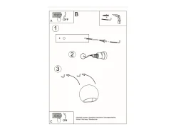 Lámparas de pared Torix moderno de cerámica - 1 fuentes luminosas 3000K - L.18 x A.14,5 cm - blanco
